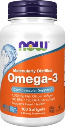 Омега жиры Now Foods Omega-3 1000 мг 100 капс. фото 1