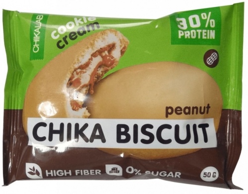 Печенье протеиновое бисквитное Chikalab 50 г фото 1