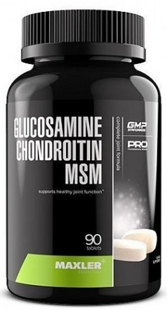 Хондропротектор Maxler Glucosamine+Chondroitin+MSM  90 табл. фото 1